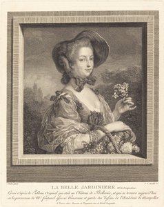 La Marquise de Pompadour en belle jardinière - Jean Louis Anselin after Carle Van Loo