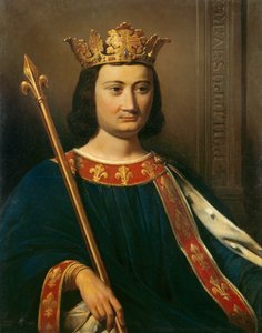 Portrait de Philippe IV le Bel (1268 - 1314), roi de France. Peinture de Jean-Louis Bezard (1799-1881) - Jean Louis Bezard
