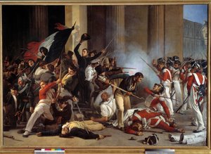 Révolution de 1830: prise du Louvre le 29/07/1830 et massacre des gardes suisses