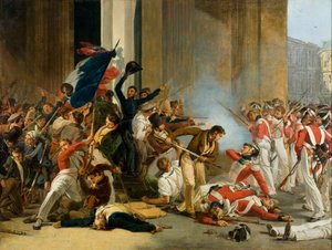 Prise du Louvre, 29 juillet 1830. Massacre des Gardes Suisses