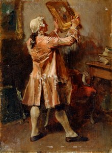 Un amateur de peinture, 19e siècle