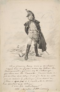 Lettre à Samuel P. Avery avec un dessin d