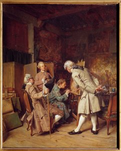 Les amateurs de peinture (dans le goût du 18e siècle), aussi connu sous le nom de Un peintre