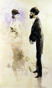 Un Amoureux frappé de peur - Jean Louis Forain