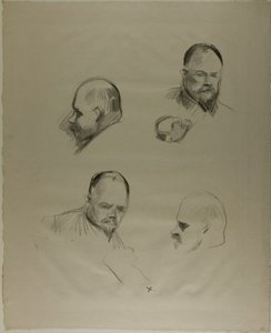 Ambroise Vollard, quatre esquisses - Jean Louis Forain