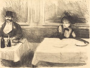 Au restaurant - Jean Louis Forain