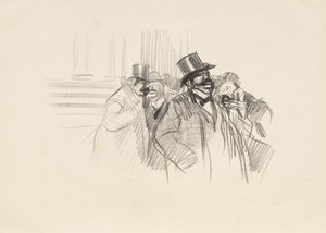 À la Bourse, vers 1900