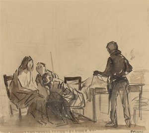Avant le repas à Emmaüs, vers 1910 - Jean Louis Forain