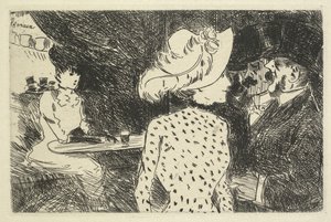 Scène de café descriptive, 1880-1886 - Jean Louis Forain
