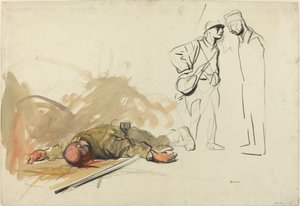Soldat allemand mort, vers 1914-1919
