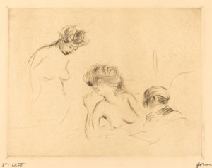 Dans une chambre privée (troisième planche)