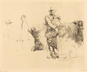 Lourdes, transport du paralysé - Jean Louis Forain