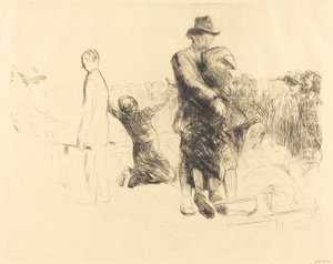 Lourdes, transport du paralysé - Jean Louis Forain
