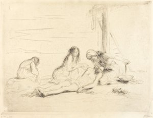 Pietà (première planche) - Jean Louis Forain