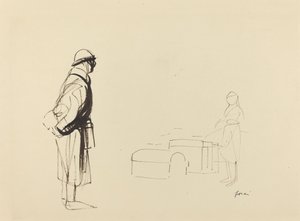 Poilu et infirmière