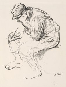 Prisonnier de guerre écrivant une lettre - Jean Louis Forain