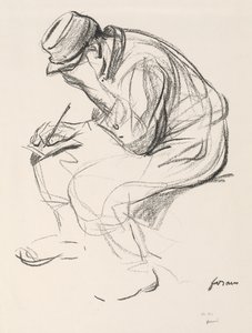 Prisonnier de guerre écrivant une lettre - Jean Louis Forain