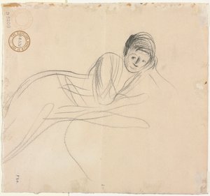 Femme Allongée (verso) - Jean Louis Forain
