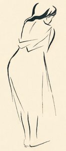 Étude en ligne, vers 1898