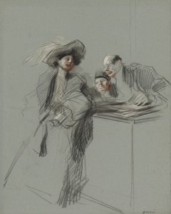 Le Client, dernier quart du 19ème siècle ou premier tiers du 20ème siècle - Jean Louis Forain