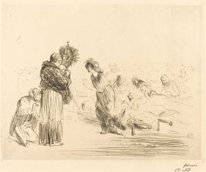 Le miracle devant le Saint-Sacrement (quatrième planche)