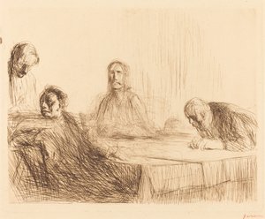 Le Souper à Emmaüs (deuxième planche)