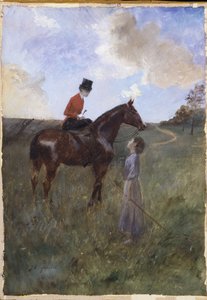 Femme à cheval et bergère - Jean Louis Forain