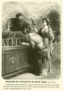 Vendeur de statuettes de Lares, divinités gardiennes romaines - Jean Louis Hamon