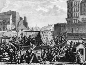 Révolution française : Arrêt du bateau à poudre au port Saint-Paul le 6 août