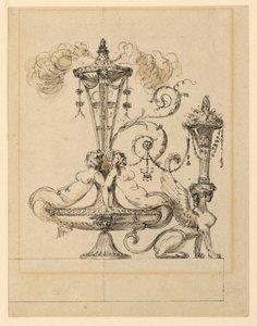 Conception pour une arabesque décorative - Jean Louis Prieur the Younger