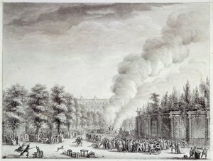 Révolution française : « Modèle du Pape brûle au Palais-Royal, 6 avril
