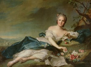 Henriette Marie de France en tant que Flora, 1742