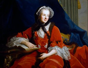 Portrait de Maria Leczinska ou Leszczynska (Trzebnica) - Jean Marc Nattier