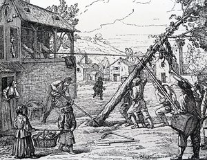 La plantation du mât de mai