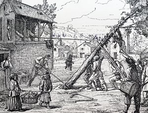 La plantation du mât de mai