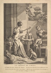 Château de cartes - Jean Michel Liotard