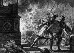Louis VII le Jeune ou le Pieux (1120-1180) fit incendier l
