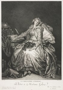Madame Greuze endormie, 1776 - Jean Michel the Younger Moreau