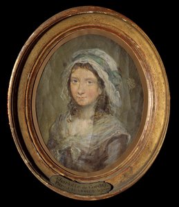 Portrait de Charlotte Corday (1768-1793) Peinture de Moreau Le Jeune (1741-1814) 1793