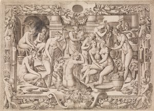 Femmes se baignant - Jean Mignon