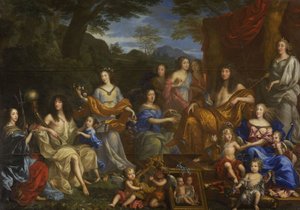 Louis XIV et la famille royale, 1670 - Jean Nocret