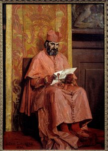 Le Cardinal. Peinture de Jean Paul Laurens (1838-1921) - Jean Paul Laurens