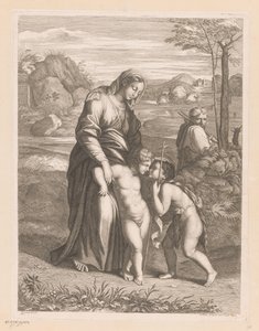 Sainte Famille avec Jean-Baptiste - Jean Pesne