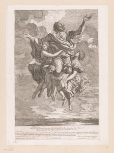 Paul porté au ciel par des anges - Jean Pesne