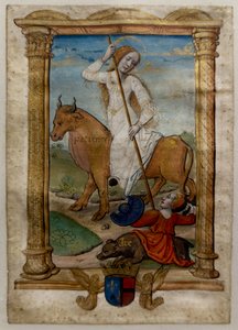Patience, Ire. Les rondeaux des vertus, après 1515 (Parchemin peint et enluminé) - Jean Pichore