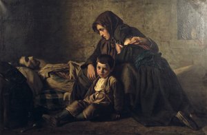 Peinture, titre inconnu, milieu du 19e siècle - Jean Pierre Alexandre Antigna