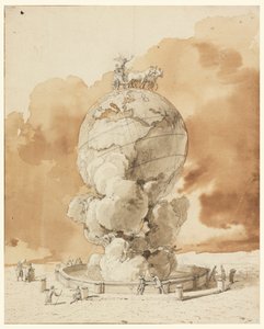 Conception pour un monument public à ériger sur une place de Paris