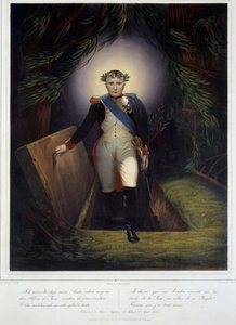 Portrait en pied de Napoléon Ier (1769 - 1821) de son tombeau