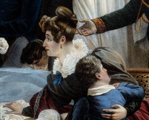 La mort de Napoléon, 5/05/1821 à Sainte-Hélène (détail représentant Fanny Bertrand)