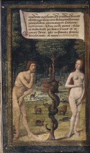 Adam et Ève de Lettres bâtardes